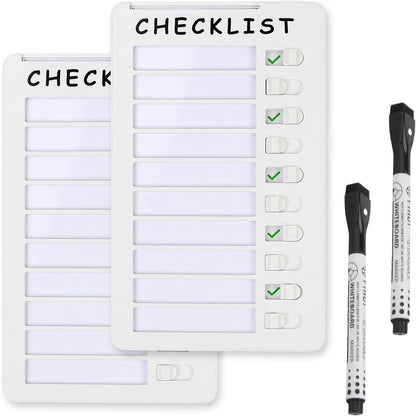 Dry Erase Chore Chart for Kids, Standable Whiteboard Checklist Board | Standable, Resuable, Portable, Routine Chart with a Pen