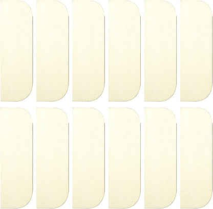 12PCS 3.5 Inch Hinge Repair Kit - Wooden Door Hole Cover & Filler Plates for Kitchen Cabinet Hinges
