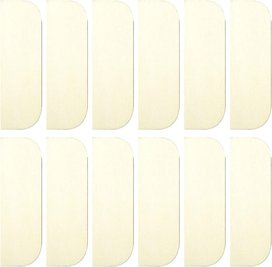 12PCS 3.5 Inch Hinge Repair Kit - Wooden Door Hole Cover & Filler Plates for Kitchen Cabinet Hinges