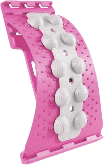 Adjustable Back Stretcher - 4 Level Lumbar Board, Manual Spinal Massager, Ergonomic Muscle Comfort Design, Figure Correction Tool, Shoulder Nerve Relaxation, Slouching Prevention Aid, Home Remedy Use