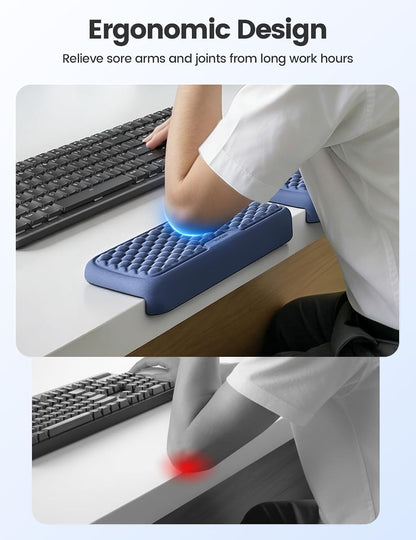 Vaydeer 2Pcs Elbow Rest Pad, L-Shaped Wrist Rest, Desk Edge Cushion