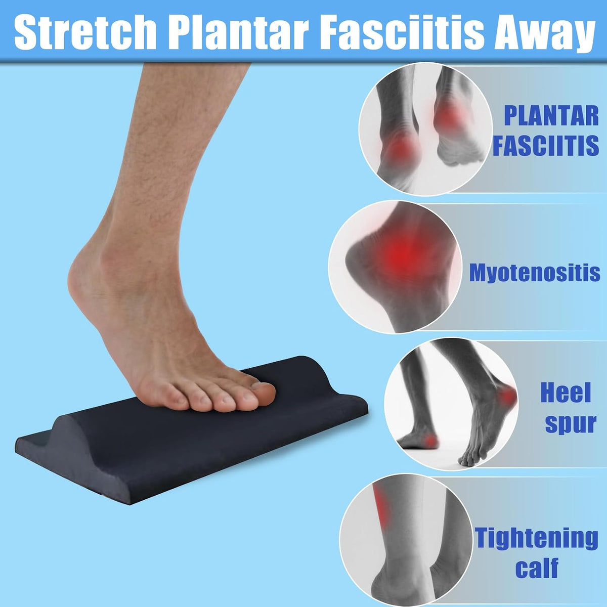 Plantar Fasciitis Relief Ankle Strengthener - Foot & Board Foot Arch Strengthener for Achilles Tendonitis Heel Spurs Balance for Support Flat Feet & Post-Injury Recovery