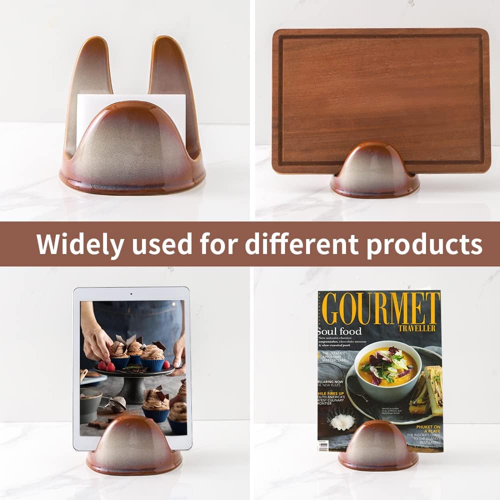 Nihow Ceramic Pot Lid Holder While Cooking for Kitchen Counter/Stove Top | Blue,Stable, Dishwasher Safe, Keep Counter Top Tidy and Clean,Water Proof,Saving Space,Heat Resistant