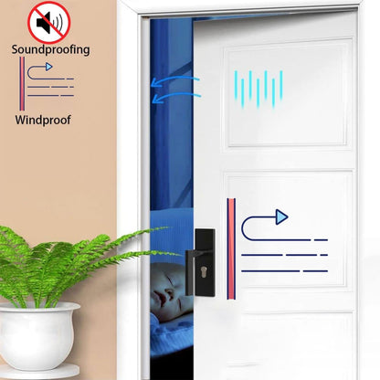 Black Rubber Weather Stripping Door Seal Strip, D Shape Door Weather Seal Strip, Self-Adhesive Soundproofing Frame Insulation Tape for Doors Frame/Window Seal,Blocks Cold Drafts Noise