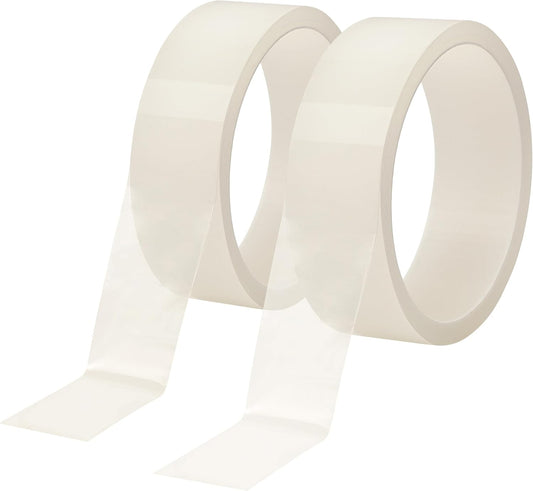 Transparent Window Weather Sealing Tape, 2 Rolls of 1.18-Inch x 33 Feet, Clear Window Draft Isolation Sealing Film Tape, Window Draft Stopper for Drafty Windows, No Residue
