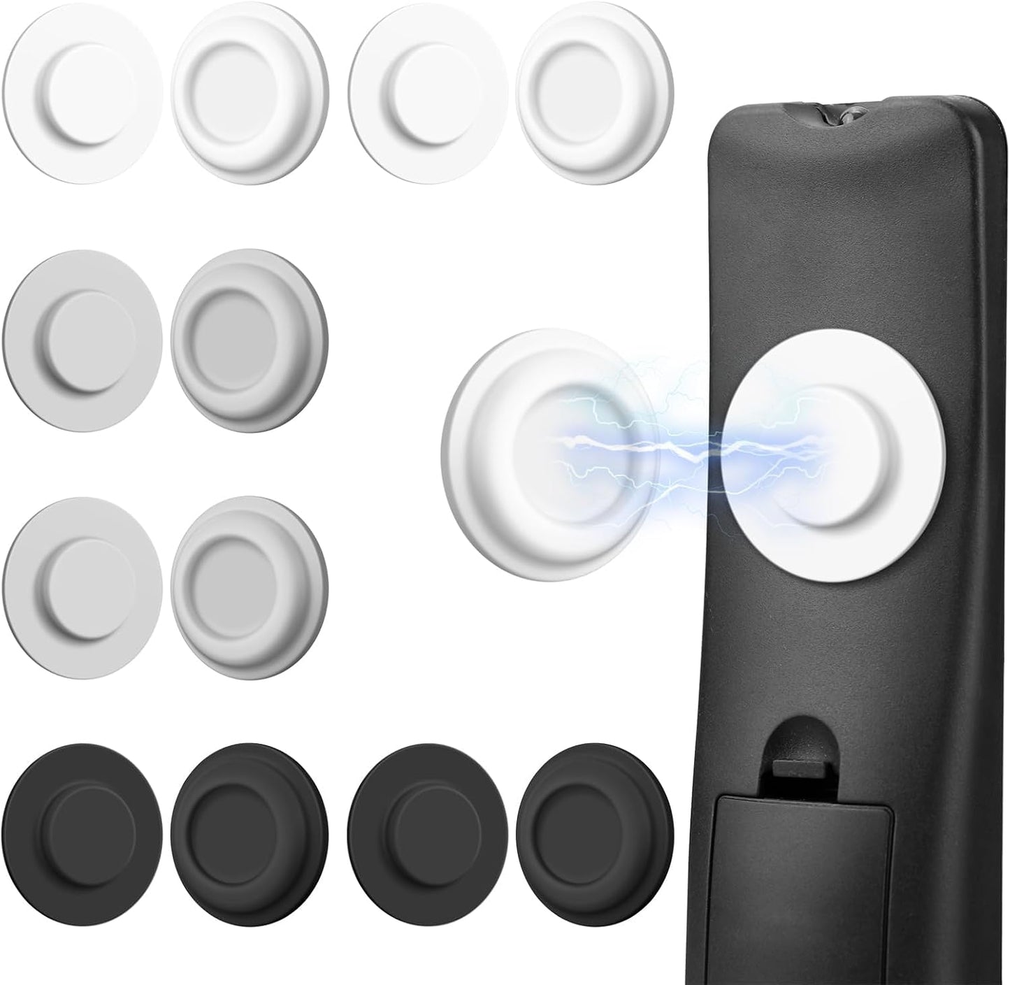 6 Pack Magnetic Remote Control Holder – Upgraded Silicone Magnetic Wall Mount for TV, Fan & Air Conditioner Remotes – Self-Adhesive, No-Drill Remote Control Holder Wall Mount