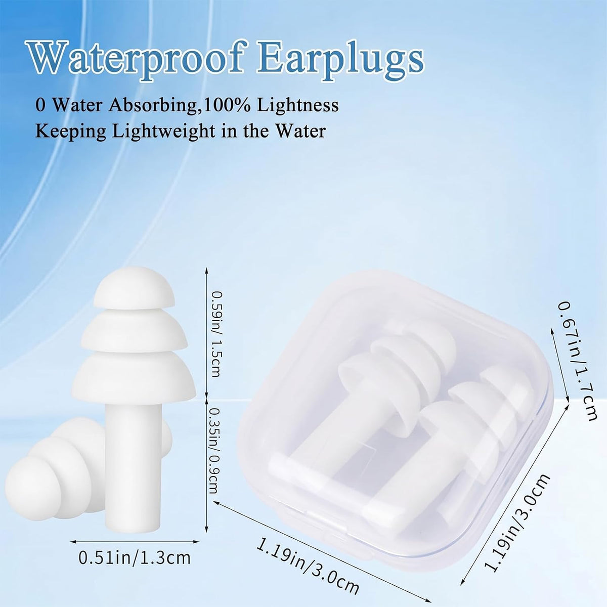 24 Pairs Black Ear Plugs Bulk NRR 29dB Reusable Silicone Ear Plugs with Plastic Cases Soft Foam Plug for Sleeping Noise Cancelling Concerts Shooting Swimming Noise Reduction