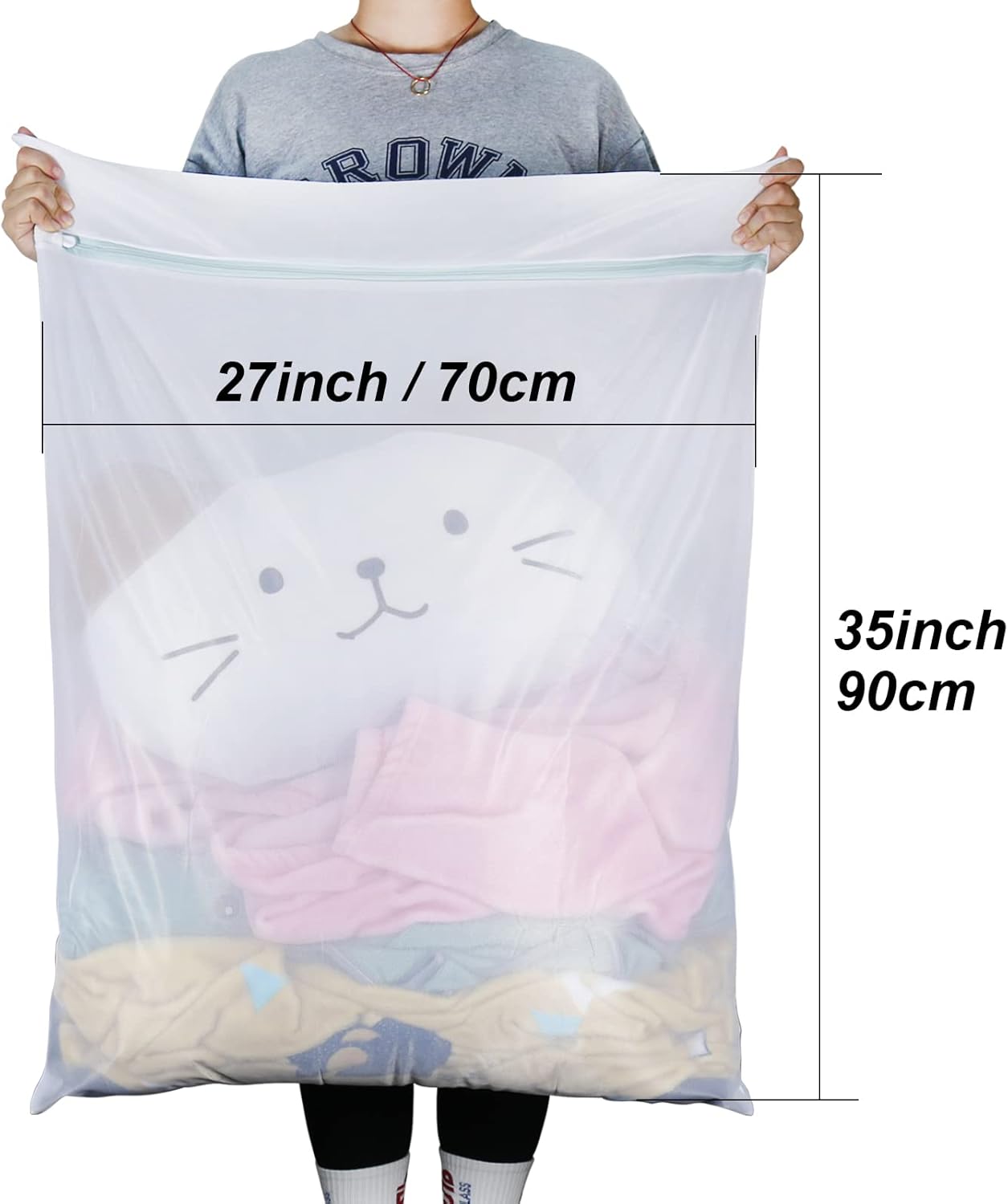 Tenn Well 3Pcs Mesh Laundry Bags For Shoes Sneakers Fits Size 12 | Mesh bags for trainers, tennis shoes, slippers, washing machine safe