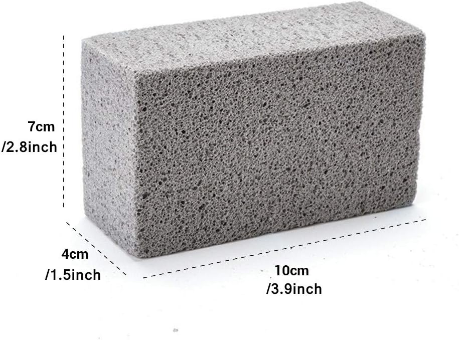 Grill Stone Cleaning Brick Cleaner Block for Griddle Stove, 3Pack | Removes Grease, Lightweight & Multi-Purpose, Simple Operation, Pumice Stone Cleaner for Flat Top Cookers, Gas, Racks