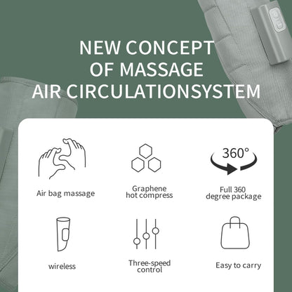 JFT Automatic Leg Massager with Heating - 3-Speed Kneading Air Convection for Women, Calf and Arm Massager for Athletes and Office Workers