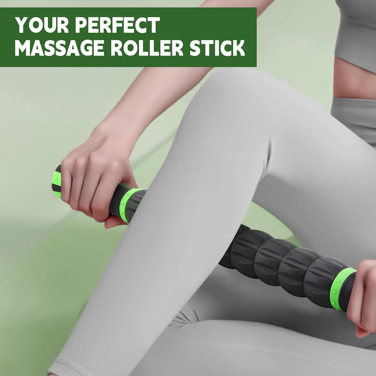 Massage Roller Stick,Muscle Roller Stick for Athletes,Liposuction Massage Roller for Lymphatic Drainage, for Relief Muscle Soreness, Trigger Points, Help Runner Legs, Back Recovery