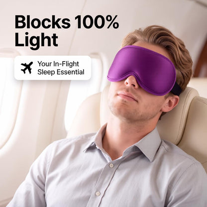 3D Cooling Gel Weighted Eye Mask for Sleeping, 100% Blackout Sleep Mask | FSA Eligible Items HSA, 6oz Gel-Weighted, No Eye Pressure, Cold Relief for Puffy Eyes, Migraines, After Surgery & Travel Gift