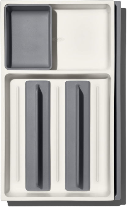 OXO Good Grips Kitchen, Compact Spice Drawer Organizer, White