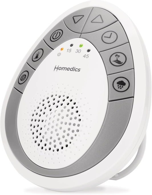 Homedics White Noise Sound Machine, Small Travel Sound Machine