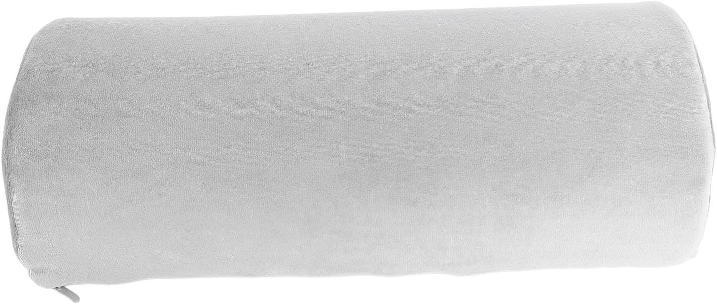 SUNGOOYUE Knee Pillow for Back Sleeping Memory Foam Half Moon Bolster Pillow for Legs Washable Cover Multi Use for Knee Ankle Foot Waist Neck Home Bed Office Nap