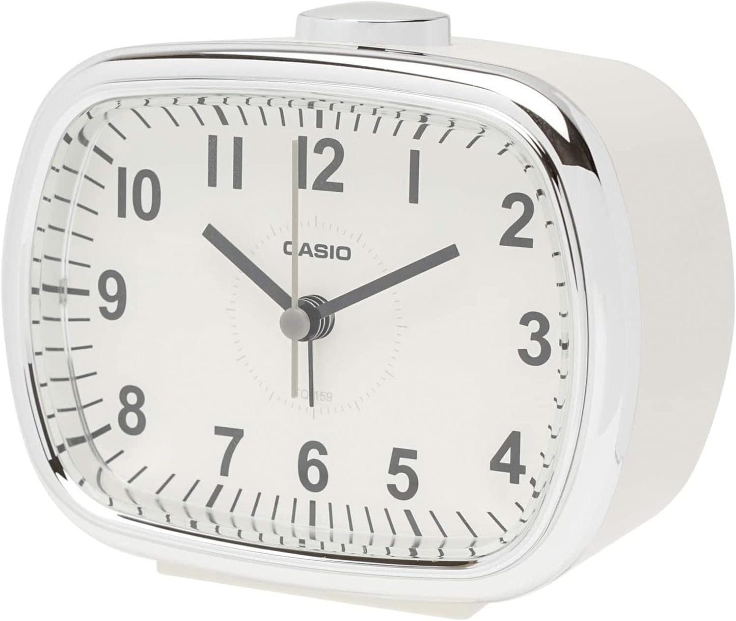 CASIO TQ-159-7JF Alarm Clock Cream Analog Snooze with Light, Retro
