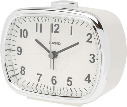 CASIO TQ-159-7JF Alarm Clock Cream Analog Snooze with Light, Retro