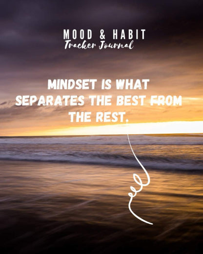 Mood and Habit Tracker Journal.: Mindset is what separates the best from the rest. Fields to track water intake, energy levels, activity levels, sleep quality, and overall mood.