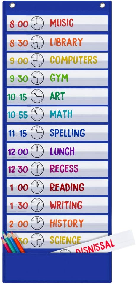 Large Visual Schedule for Kids Chore Reward Chart,Bedtime Routine Chart for Toddlers,Double Side Weekly Planner Board With 109 Cards for Home School Planner,Autism Learning Materials.