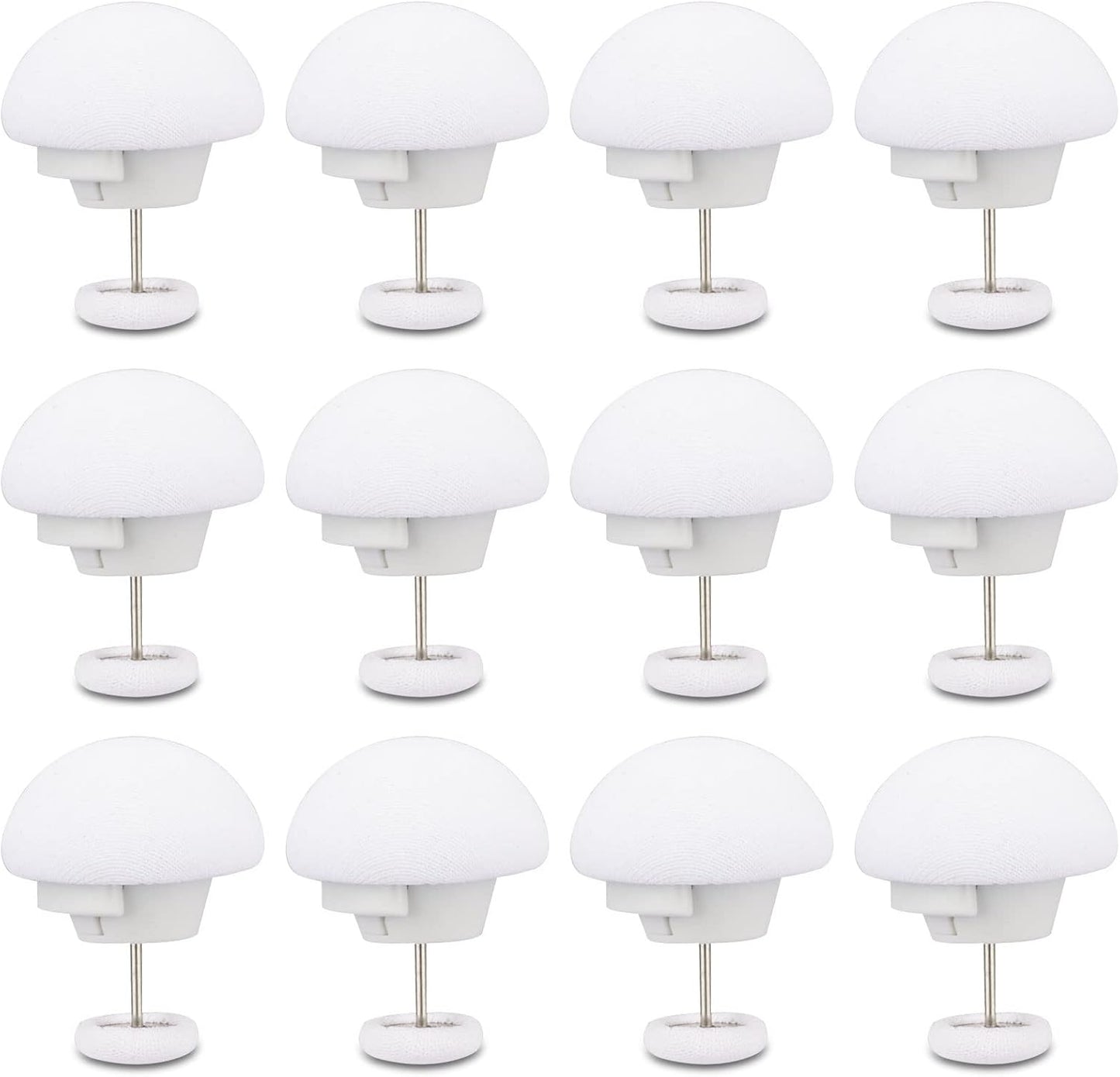 Potanro12 Pcs Duvet Cover Clips Duvet Pins, Comfortable Duvet Holder Clips. | Double Sided Pin Fasteners,Duvet Button Fasteners Keeps Comforter from Shifting,Quilt,Cushions(White)