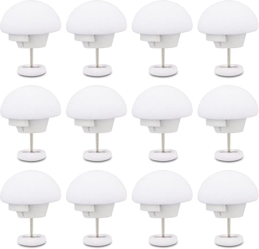 Potanro12 Pcs Duvet Cover Clips Duvet Pins, Comfortable Duvet Holder Clips. | Double Sided Pin Fasteners,Duvet Button Fasteners Keeps Comforter from Shifting,Quilt,Cushions(White)