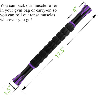 Wooden Cellulite Massage Roller for Legs and Thighs - Handheld Fascia Blaster Tool for Muscle Relief, Lymphatic Drainage & Body Sculpting - Anti Cellulite Massager for Women and Men (12 Wheel)