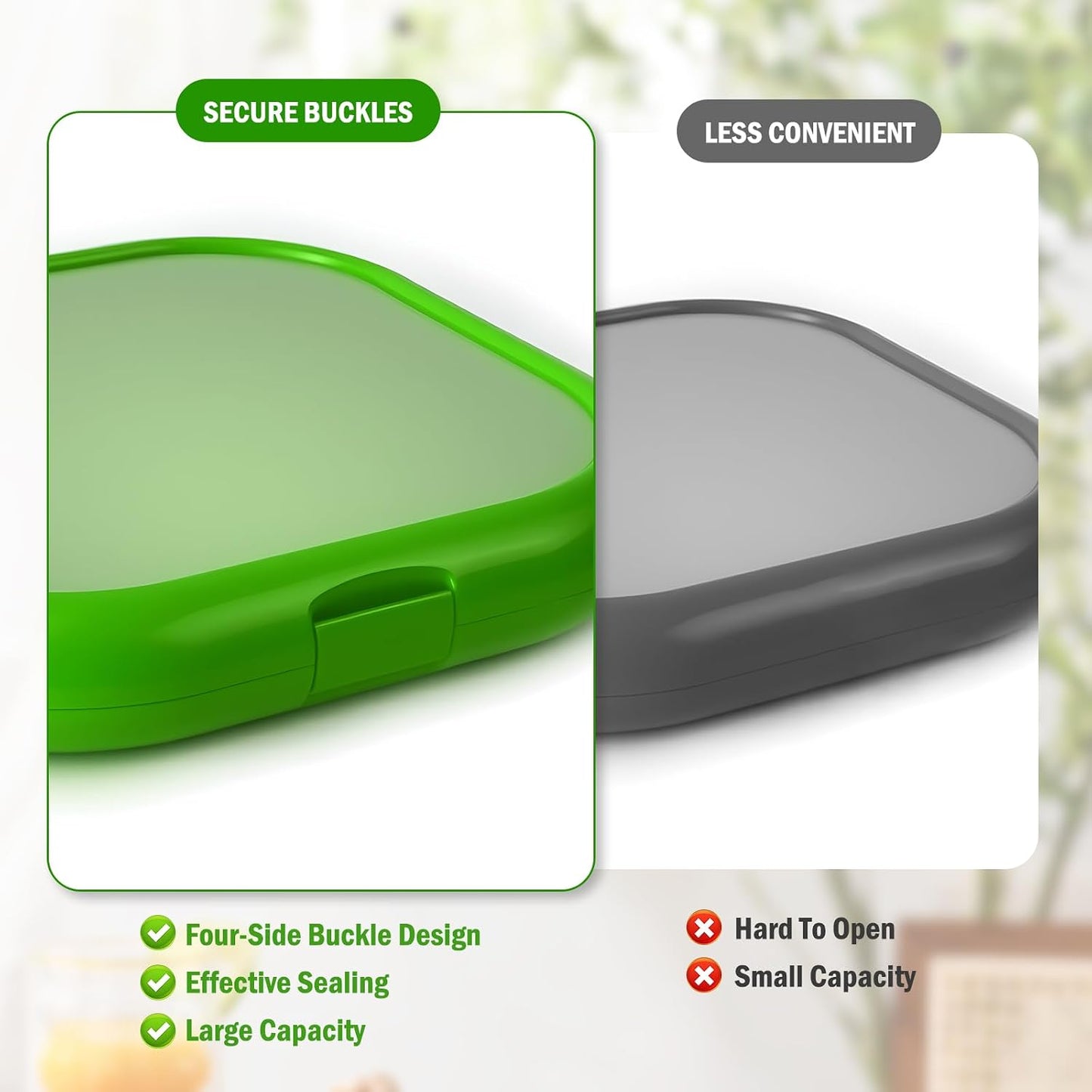Set of 4 Fresh Food Containers, Fresh Pod, Reusable Silicone Storage Pods for Avocado, Onions, Tomatoes, Garlic – Anti-Oxidation for Fridge, Send Goods from Local Warehouse