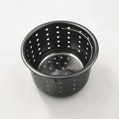 GZILA Kitchen Sink Drain Basket Only, 3-inch Basket for Kitchen Sink Strainer Replacement, Deep Cup Strainers with Handle, SUS 304 Stainless Steel