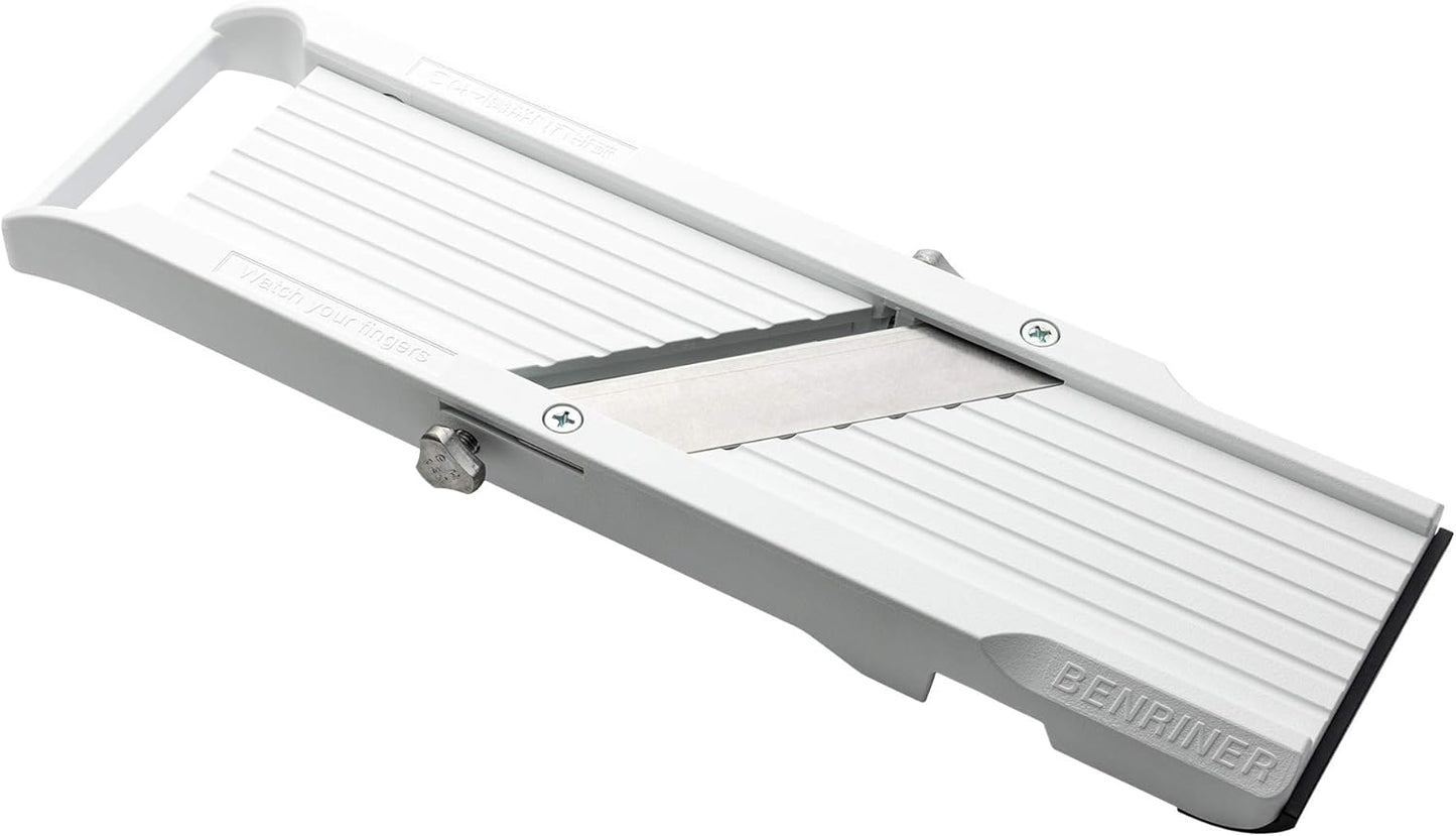 Benriner Mandoline Jumbo Slicer, Japanese Stainless Steel Blade, Beige