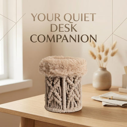 Glasses Holder Nightstand with Soft Plush Lining – Stand Protective Upright Eyeglasses Case for , Bedside & Office Desk – Anti-Scratch Eyewear Storage Organizer for Spectacles & Readers - Brown waves