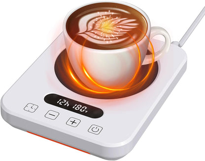 Coffee Mug Warmer, Cup Warmer with Auto Shut Off, Fast Bottle Warmers for All Bottles，3 Temp Settings, Multifunctional Bottle Warmer for Coffee, Beverage, Milk, Tea, Coffee Warmer Plate,Black