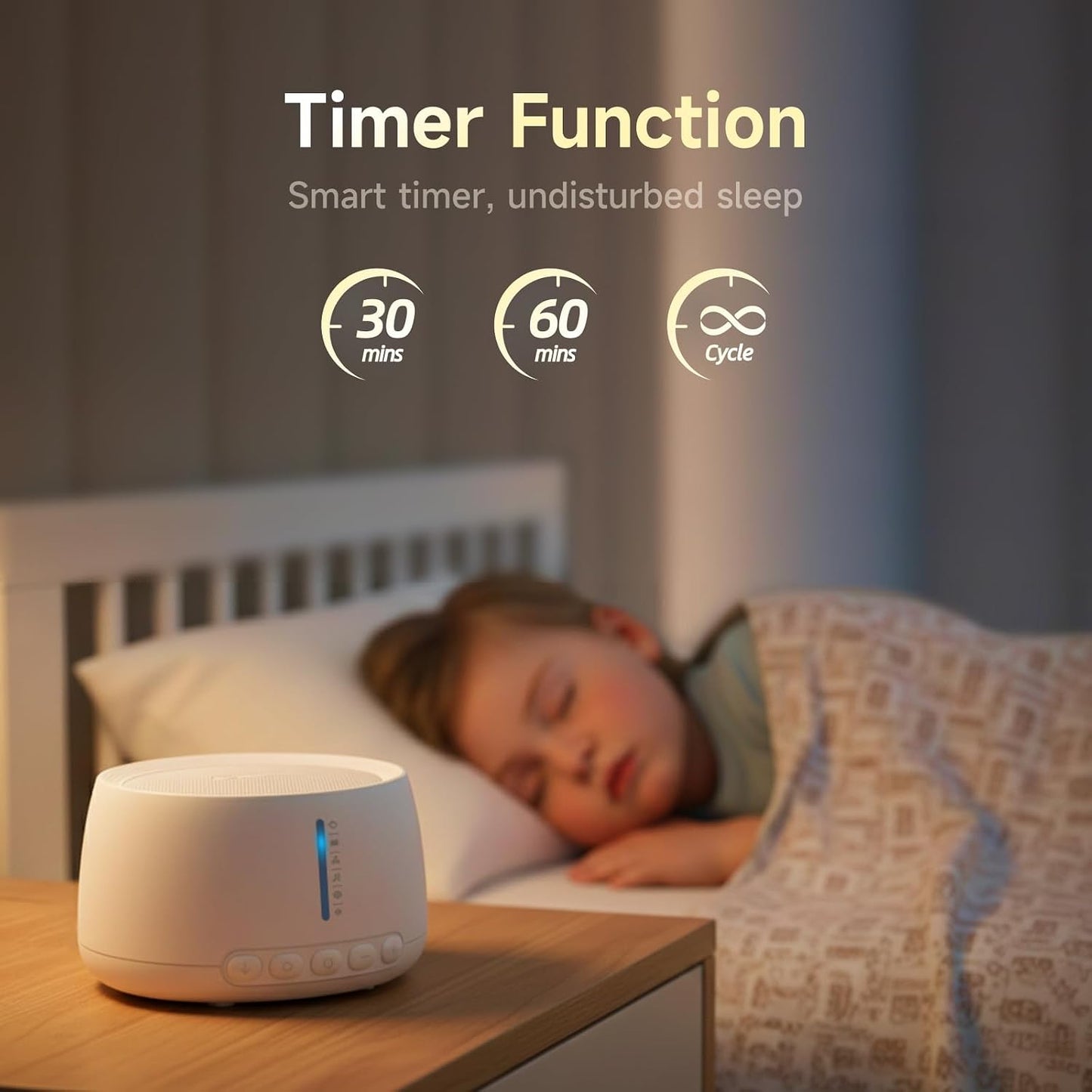White Noise Machine,Sound Machine for Sleeping,Sleep Aid for Adults Baby,18 Non-Looping Sounds,ZenNap App Included 500+ Hi-Fi Audios,8-Sounds Mixing,Office,Travel,Home