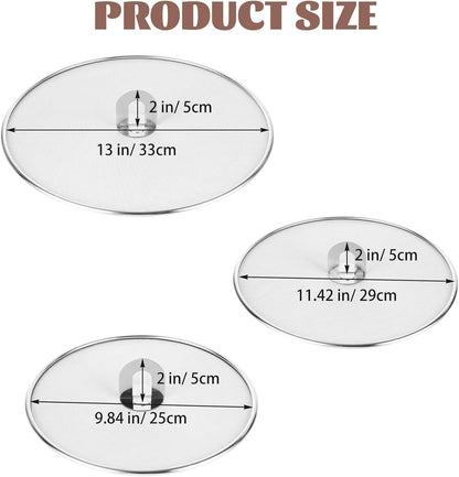 SHUESS 6 Pcs Splatter Screen for Frying Pan, Stainless Steel