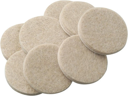 SOFTTOUCH "Self-Stick Furniture Round Felt Pads for Hard Surfaces – Protect Your Hard Floors from Furniture Scratches, 1-1/2"" Linen, Round (8 Pieces)" (4719395N)
