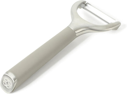 Calphalon Edge Stainless Steel Y Vegetable Peeler w/Thermoplastic Rubber Handle - Navy Blue