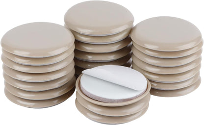 Self-Adhesive Furniture Sliders for Carpets, Furniture Moving Pads (36Pcs) 1-3/4" Furniture Mover Glides, Self Sticks Carpet Furniture Carrier - Move Any Item Quickly and Easily!