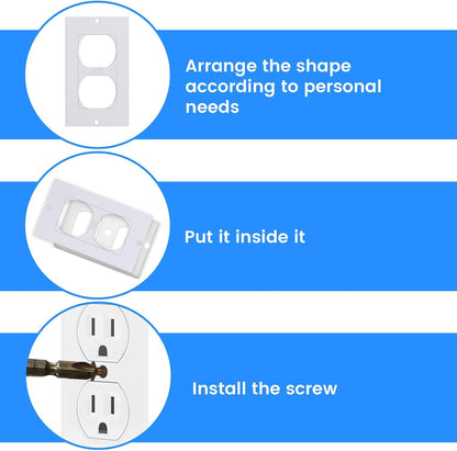 15 Pcs Electrical Outlet Insulator Pads, Outlet Insulation and Draft Sealers, EVA Foam Gasket, Wall Plate Insulation Gasket for Light, Switch Socket, 2.5 x 4.2 inch