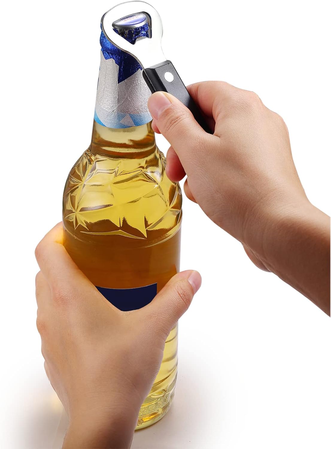 HANCELANT Can Punch Bottle Opener, Manual Stainless Steel Can Opener 1 Pack