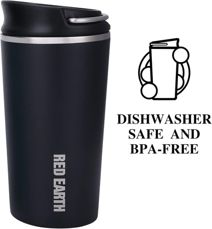 GiNT 17oz Travel Tea Mug with Infuser, 2 Lids. Vacuum Insulated 316 Stainless Steel Coffee Mug. Dishwasher Safe Tea Cup with Strainer for Hot & Cold Brew Coffee. Mothers Day Gifts for Mom (Green)
