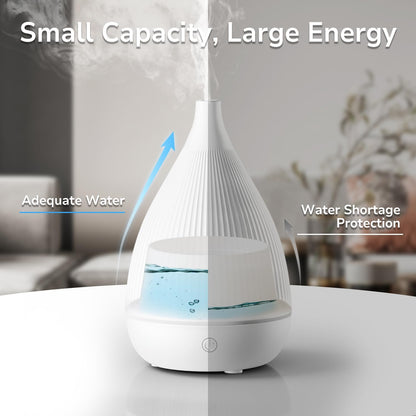 Ultrasonic Essential Oil Diffuser, Home Fragrance Aroma Diffuser with Auto Shut-Off, Color Change Night Light & Ultra-Quiet Operation, BPA-Free Portable Aromatherapy Humidifier for Home (Black)