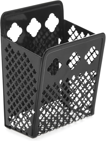 Magnetic Pen Holder, Mesh Metal Strong Magnet Dry Erase Marker Holder Pencil Organizer Small Items Basket for Refrigerator, Whiteboard, Locker Accessories-Pink, Pack of 1, Blush, New-Z008