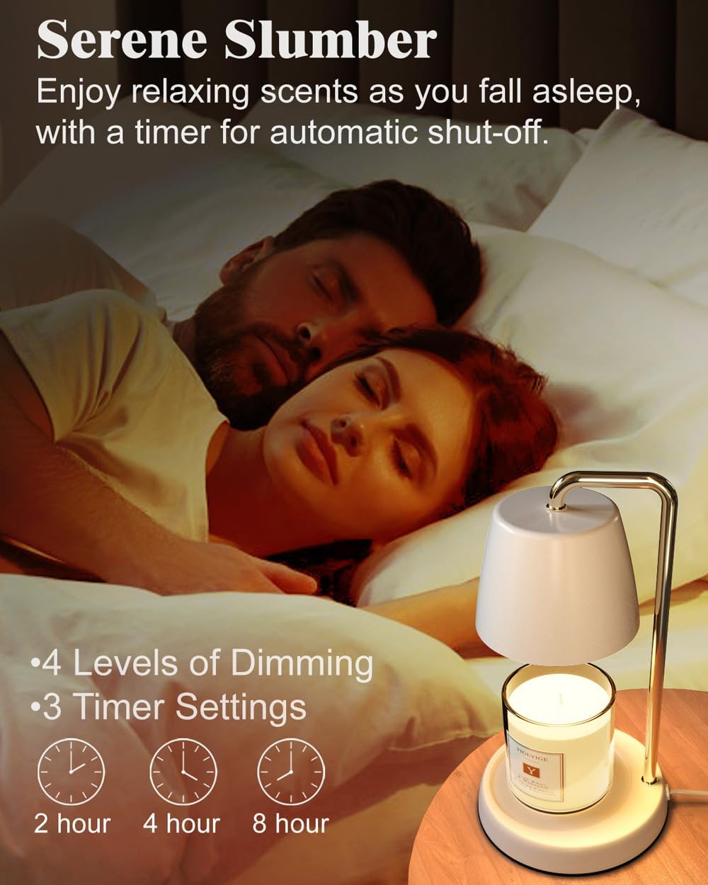 White Candle Warmer Lamp