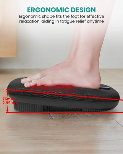 Nekteck Foot Massager with Heat, HSA Eligible FSA Massage Tools Gifts | Shiatsu Heated Electric Kneading Foot Massager Machine for Plantar Fasciitis, Built-in Infrared Heat Function and Power Cord