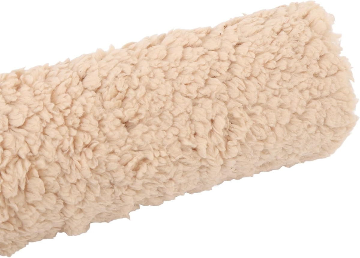 Brrnoo Sheepskin Chair Armrest Pad, Fleece Armrest Cushion for Chairs, Enhanced Comfort and Skin Protection Armrest Protector for Home or Office Use Fits Most Chairs (Grey)