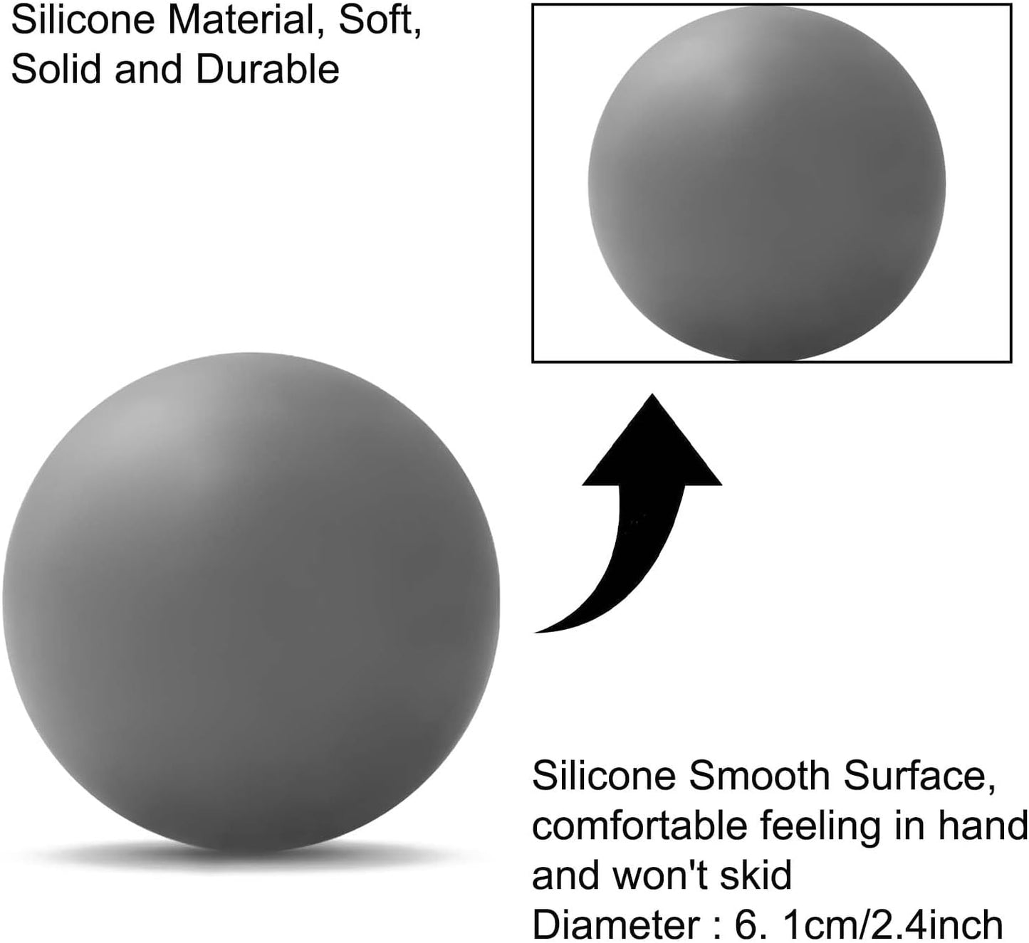 WOVTE Massage Lacrosse Ball Therapy for Sore Muscles Myofascial Release | Shoulders, Neck, Back, Foot, Body, Deep Tissue, Trigger Point, Muscle Knots, Yoga