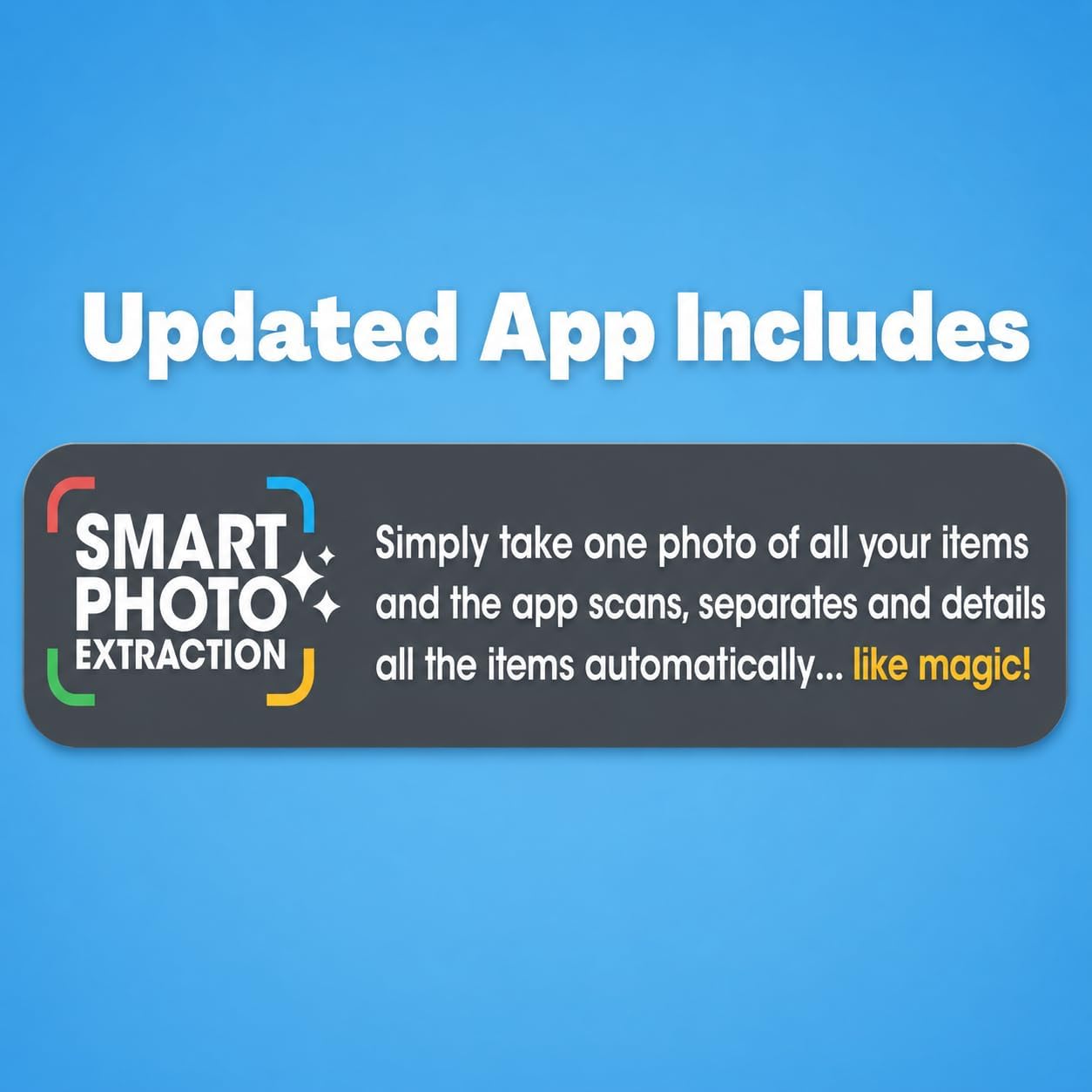 QR Code Stickers with AI Photo Analysis App - Auto-Creates Item Descriptions - No Typing - Made in USA - QR Code Labels for Storage & Inventory Tracking, Organization & Moving, Pack of 48