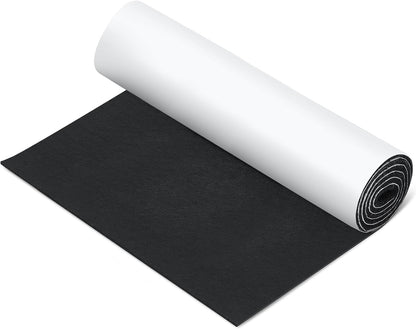 Fullhawl Large Felt Furniture Pads 8 x 60 Inch Non Slip Self Adhesive Heavy Duty Cuttable Strip Roll Felt Sheet Tape for Protecting Hardwood Floors Chair Wall, White