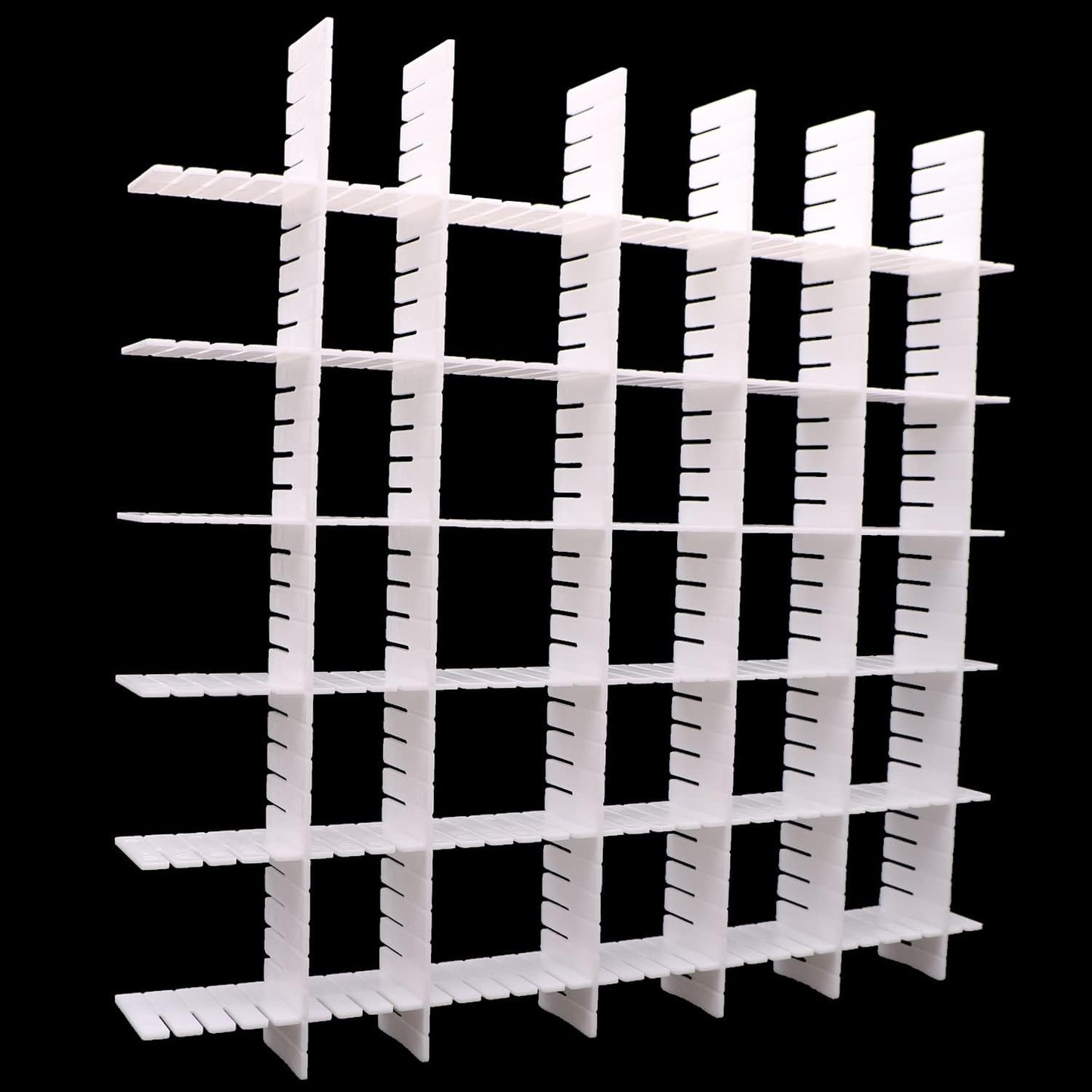 12Pcs Adjustable Drawer Dividers 0.1Inch Thickness DIY Grid Dividers 40x5cm Plastic Organizer Separator for Socks Underwear Makeup Cosmetic Clothes