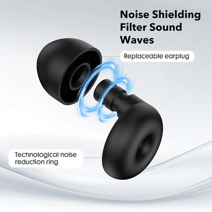 -40dB Ear Plugs for Sleeping Noise Cancelling Ear Plugs for Noise Reduction & Snoring, Concerts, Ep01 Earplugs for Sleep, Sider Sleepers Airplane, Silicone Earplugs Reusable Concert Ear Plug Case