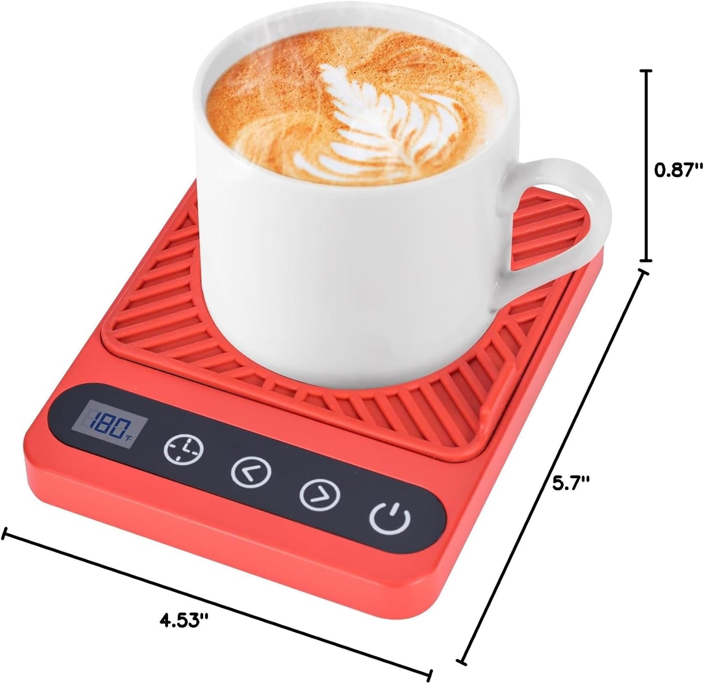 Mug Warmer - Electric Coffee Mug Warmer with Timer,Coffee Cup Warmer for Desk Auto Shut Off,Smart 6-Temperature Control, Coffee Accessories for Coffee Lovers, White | Coffee Cup Warmer for Desk Auto Shut Off,Smart 6-Temperature Control, Coffee